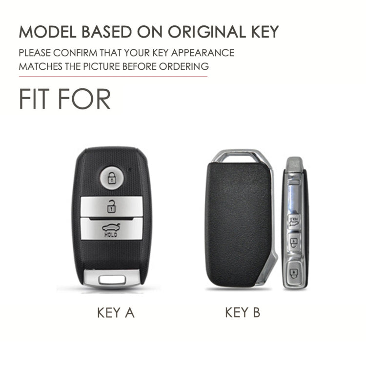 For Kia Sportage R / K5 / K4 / K2 / KX3 Hallmo A Style Car Cowhide Leather Key Protective Cover Key Case, C132