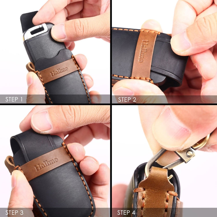 For Kia Sportage R / K5 / K4 / K2 / KX3 Hallmo A Style Car Cowhide Leather Key Protective Cover Key Case, C132