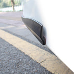1 Pair Car Carbon Fiber Silicone Bumper Strip, Style: Short, Carbon Fiber