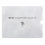 100개 알루미늄 호일 도난 방지 RFID 차단 슬리브 여권 통장 보호기, 크기: 13.5*10.5cm, 비행기 패턴 100개