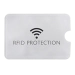 100개 알루미늄 호일 도난 방지 RFID 차단 슬리브 카드 보호기, 크기: 9.1*6.3cm, RFID 보호 100개