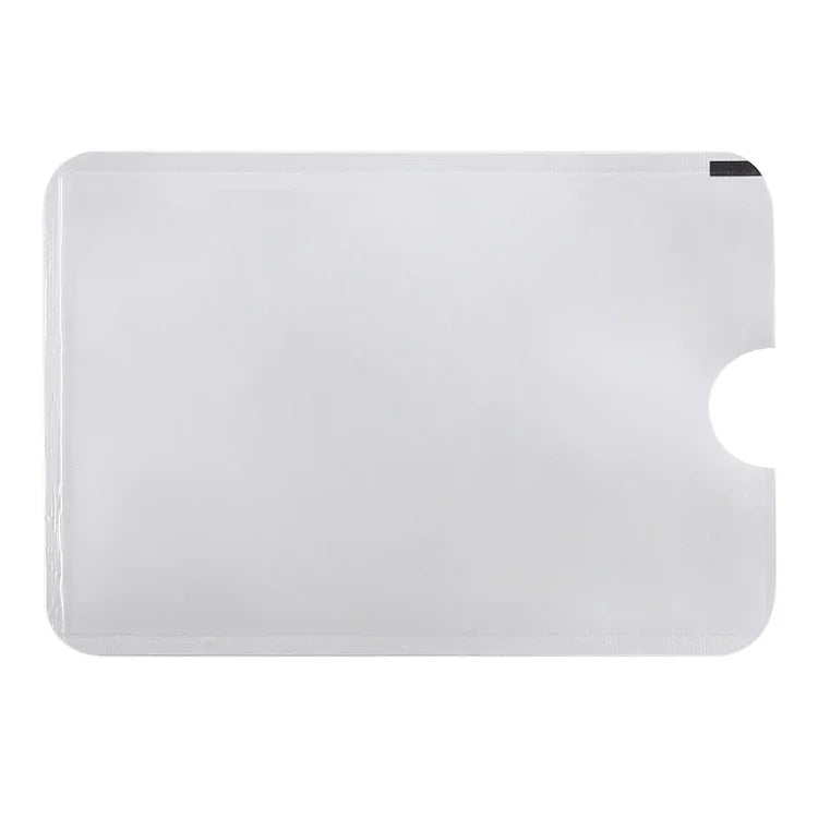 100개 알루미늄 호일 도난 방지 RFID 차단 슬리브 카드 보호기, 크기: 9.1*6.3cm, RFID 보호 100개