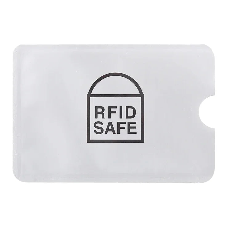 100pcs Aluminum Foil Anti Theft RFID Blocking Sleeve Card Protector, Size: 9.1*6.3cm, RFID SAFE 100pcs