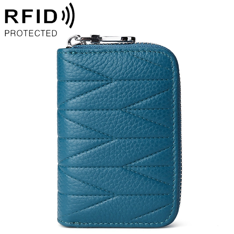 KB191 지퍼 소가죽 오르간형 다중 카드 슬롯 방자성 RFID 지갑 클러치 가방 여성용, KB191 연보라, KB191 와인 레드, KB191 갈색, KB191 아쿠아 블루, KB191 검정, KB191 진한 파랑, KB191 분홍
