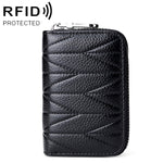 KB191 지퍼 소가죽 오르간형 다중 카드 슬롯 방자성 RFID 지갑 클러치 가방 여성용, KB191 연보라, KB191 와인 레드, KB191 갈색, KB191 아쿠아 블루, KB191 검정, KB191 진한 파랑, KB191 분홍