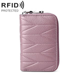 KB191 지퍼 소가죽 오르간형 다중 카드 슬롯 방자성 RFID 지갑 클러치 가방 여성용, KB191 연보라, KB191 와인 레드, KB191 갈색, KB191 아쿠아 블루, KB191 검정, KB191 진한 파랑, KB191 분홍
