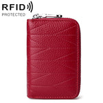 KB191 지퍼 소가죽 오르간형 다중 카드 슬롯 방자성 RFID 지갑 클러치 가방 여성용, KB191 연보라, KB191 와인 레드, KB191 갈색, KB191 아쿠아 블루, KB191 검정, KB191 진한 파랑, KB191 분홍