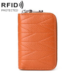KB191 지퍼 소가죽 오르간형 다중 카드 슬롯 방자성 RFID 지갑 클러치 가방 여성용, KB191 연보라, KB191 와인 레드, KB191 갈색, KB191 아쿠아 블루, KB191 검정, KB191 진한 파랑, KB191 분홍
