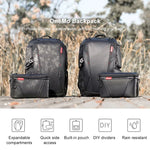 PGYTECH P-CB-020 2-in-1 방수 충격 방지 야외용 듀얼 숄더 백팩 + 싱글 숄더 백, P-CB-020