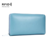 2층 소가죽 가죽 오르간 카드 홀더 다중 카드 RFID 도난 방지 지갑 가방