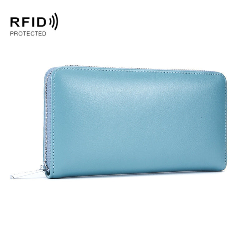 2층 소가죽 가죽 오르간 카드 홀더 다중 카드 RFID 도난 방지 지갑 가방