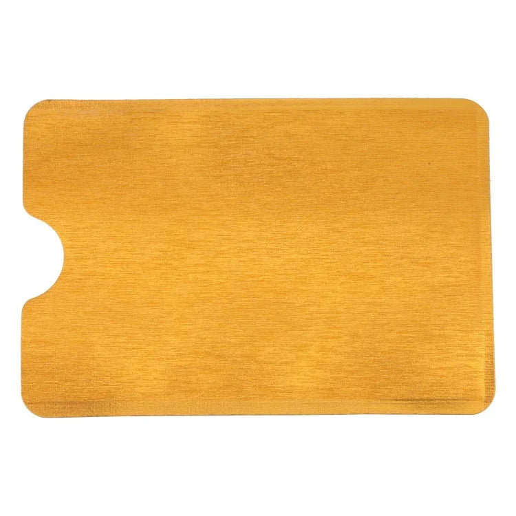 100개 알루미늄 호일 도난 방지 RFID 차단 슬리브 카드 보호기, 사이즈: 9.1*6.3cm, RFID 100개 (골드), RFID 100개 (실버)