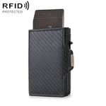 CH0727-1 RFID 탄소 섬유 지퍼 다기능 카드 패키지
