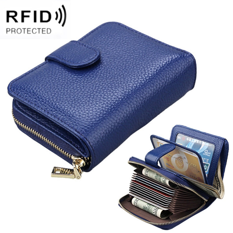 KB132 여성용 천연 소가죽 다기능 RFID 지갑/ 카드 가방/ 운전면허증 케이스