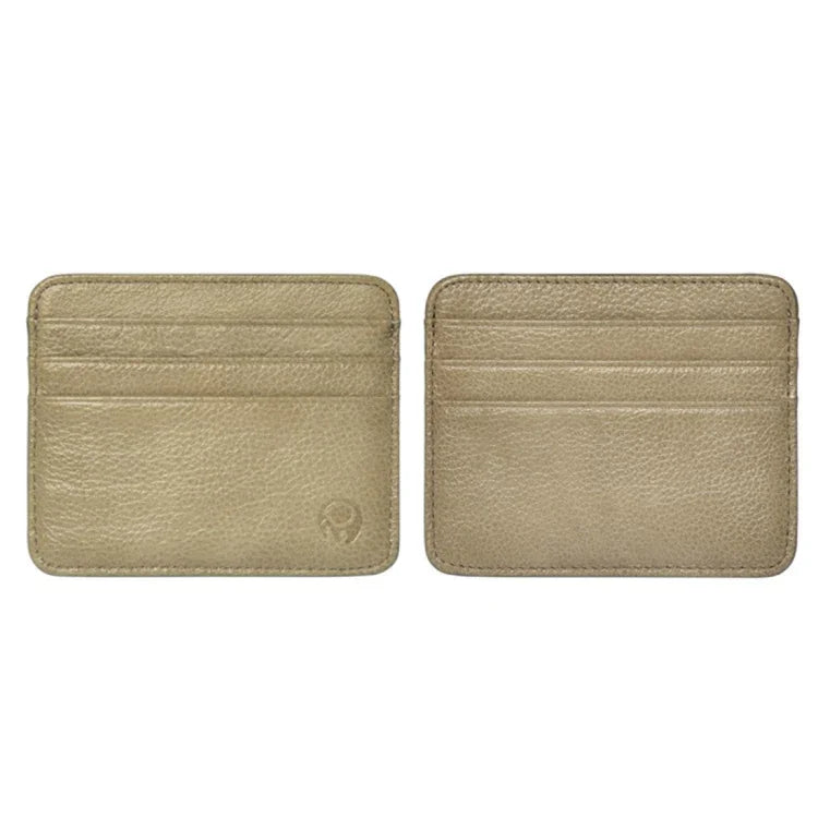 XIAO YUAN XIANG 소가죽 포켓 6카드 슬리브 지갑 동전 지갑 카드 홀더, 크기: 10.7cm x 8.7cm, 무작위 색상 배송, 6카드 슬리브