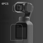 6개 세트 HD 렌즈 보호기 + 화면 필름 DJI OSMO 포켓 짐벌용, HD 렌즈 보호기