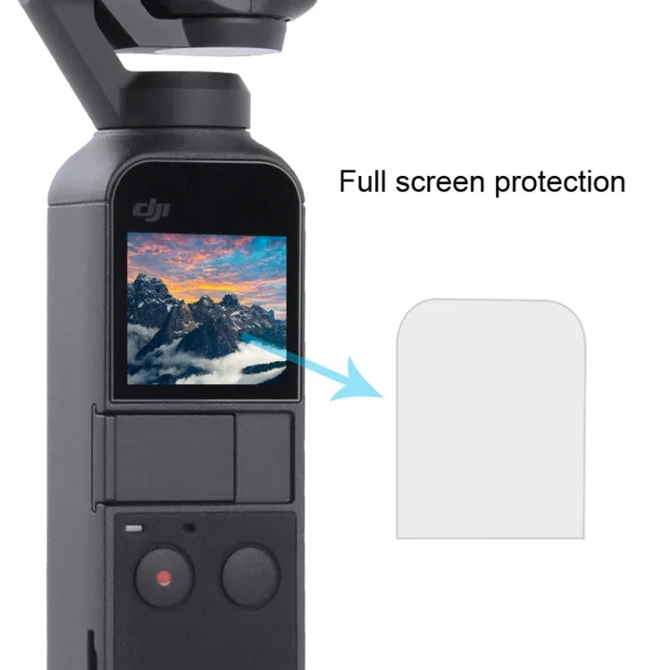 6개 세트 HD 렌즈 보호기 + 화면 필름 DJI OSMO 포켓 짐벌용, HD 렌즈 보호기