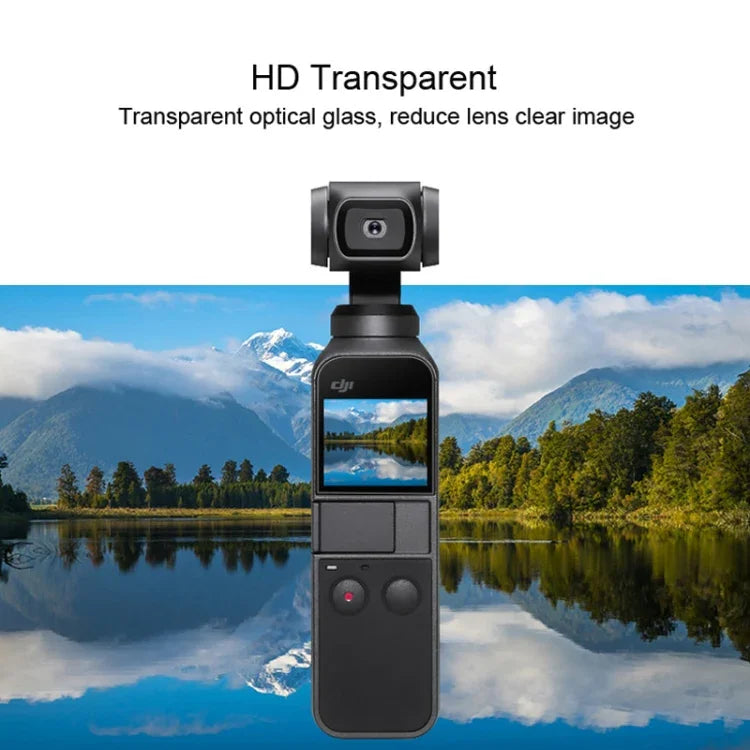 6개 세트 HD 렌즈 보호기 + 화면 필름 DJI OSMO 포켓 짐벌용, HD 렌즈 보호기