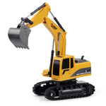 258-1 6채널 2.4G 1/24 RC 원격 제어 공학용 금속 굴착기 충전 RC 카, 금속