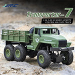 JJR/C 1:18 2.4GHz 4채널 원격 조종 동펑 7 6륜 장갑 트럭 차량 장난감, 동펑 7 (녹색), 동펑 7 (노랑)