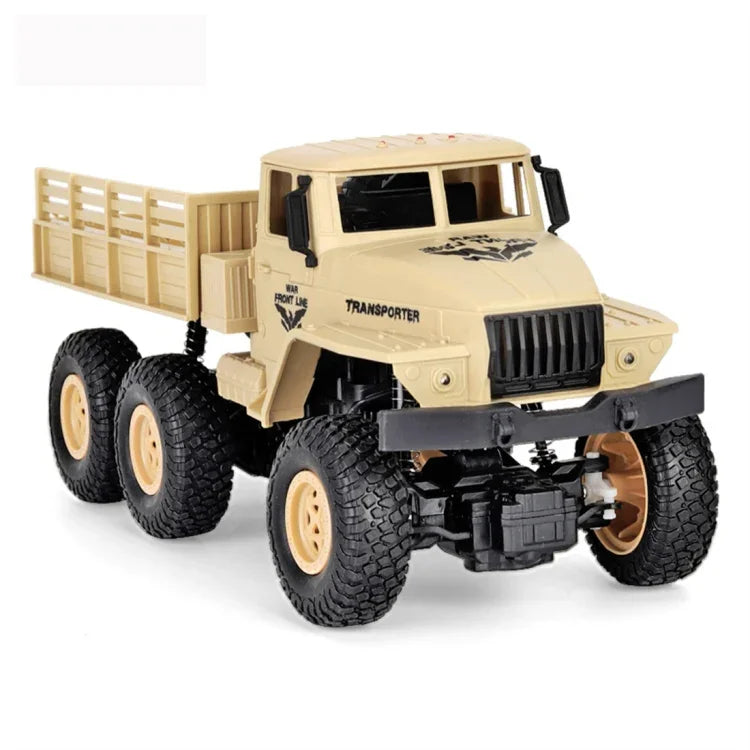 JJR/C 1:18 2.4GHz 4채널 원격 조종 동펑 7 6륜 장갑 트럭 차량 장난감, 동펑 7 (녹색), 동펑 7 (노랑)