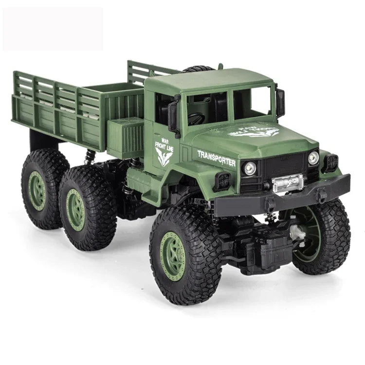 JJR/C 1:18 2.4GHz 4채널 리모컨 동풍 8륜 장갑 트럭 차량 장난감, 동풍 8 (그린), 동풍 8 (옐로우)