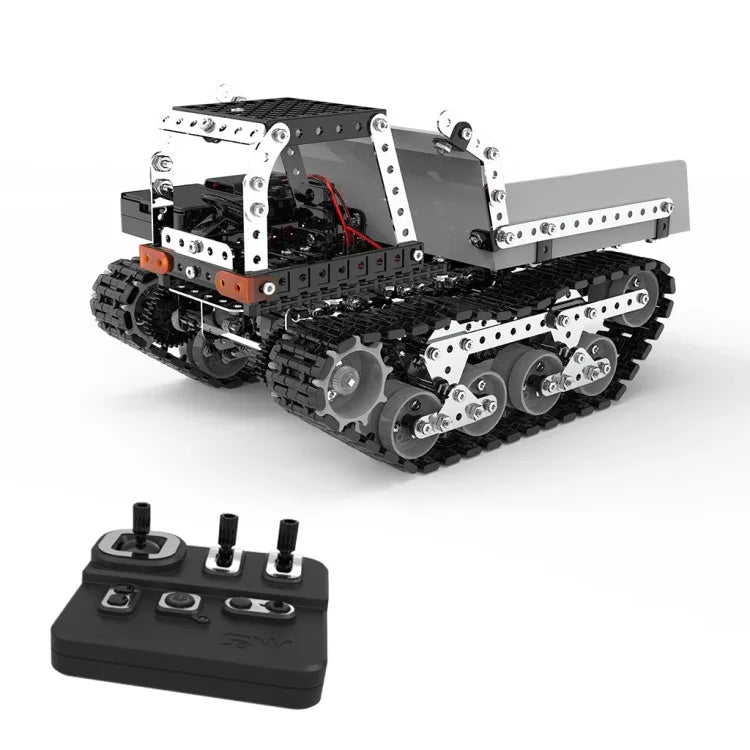 MoFun SW(RC)-007 2.4G 무선 리모컨 10채널 덤프트럭 어린이 DIY 스테인리스 조립 완구, SW(RC)-007