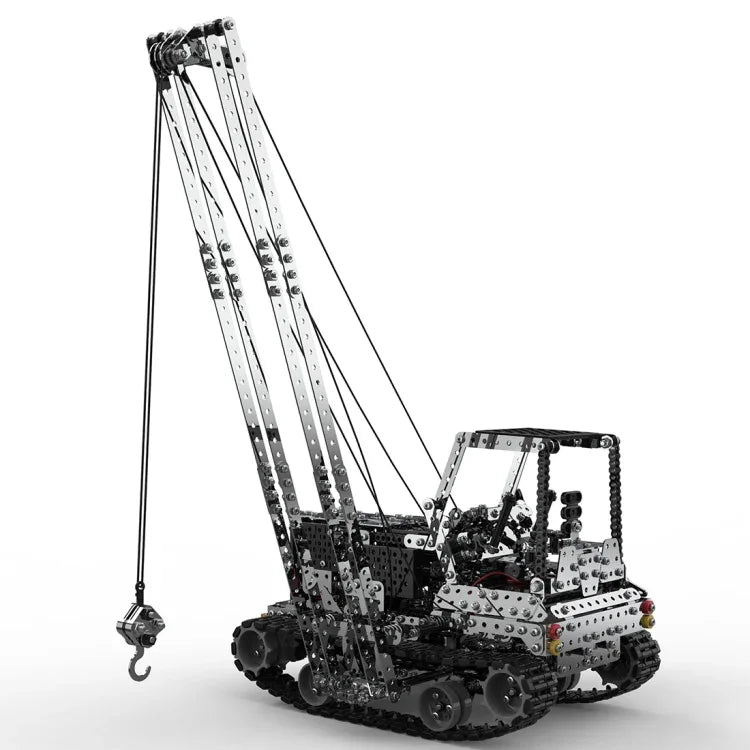MoFun SW(RC)-010 2.4G 무선 원격 제어 10채널 사이드 크레인 어린이 DIY 스테인리스 조립 장난감, SW(RC)-010