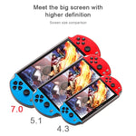 Powkiddy X12 Plus 레트로 클래식 게임 휴대용 게임기 7인치 HD 스크린 및 16GB 메모리, MP4 / 전자책 지원, X12 Plus