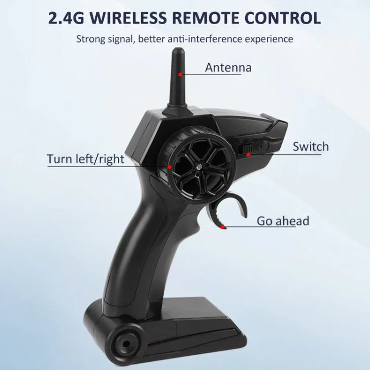 2.4G 어린이용 RC 보트 원격 조종 장난감, YDJ-B801(블랙), YDJ-B801(블루)