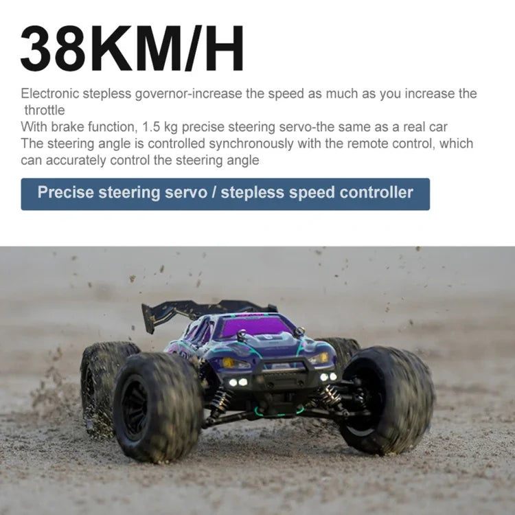 SCY-16101 2.4G 1:16 전기 4WD RC 몬스터 트럭 쿠페 자동차 장난감, SCY-16101 / 블루