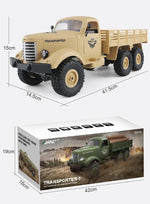 JJR/C Q60 Transporter-1 전신 1:16 미니 2.4GHz RC 6WD 트랙 오프로드 군용 트럭 장난감, Q60
