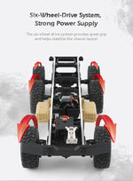 JJR/C Q60 Transporter-1 전신 1:16 미니 2.4GHz RC 6WD 트랙 오프로드 군용 트럭 장난감, Q60