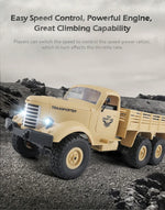 JJR/C Q60 Transporter-1 전신 1:16 미니 2.4GHz RC 6WD 트랙 오프로드 군용 트럭 장난감, Q60