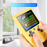 MK500 마카롱 미니 복고풍 클래식 휴대용 게임 콘솔 어린이용 500개 게임 내장, AV 출력 지원, MK500 / 그레이, MK500 / 블루, MK500 / 옐로우, MK500 / 핑크, MK500 / 그린