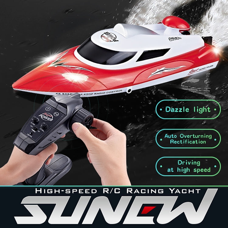 HongXunJie HJ806 2.4GHz 수냉 고속 레이싱 보트 리모컨 포함, 자동 뒤집기 기능, 200m 제어 거리