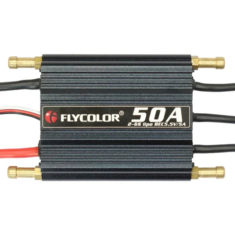 Flycolor Flymoster 시리즈 50A 2-6S 방수 전자 속도 조절기 RC 보트용, 50A 2-6S