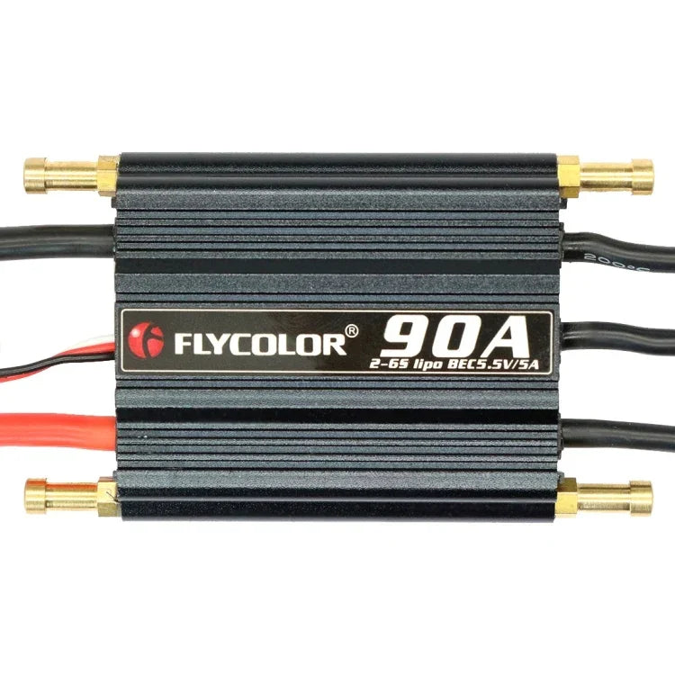 Flycolor Flymoster 시리즈 90A 2-6S 방수 전자 속도 조절기 RC 보트용, 90A 2-6S