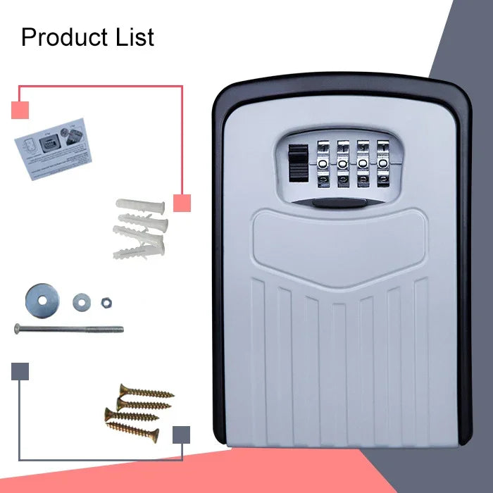 Large Password Lock Metal Storage Box Villa Security Box Wall Cabinet Safety Box
