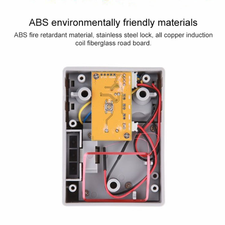 T3 ABS Magnetic Card Induction Lock Invisible Bilateral Open Cabinet Door Lock, Bilateral