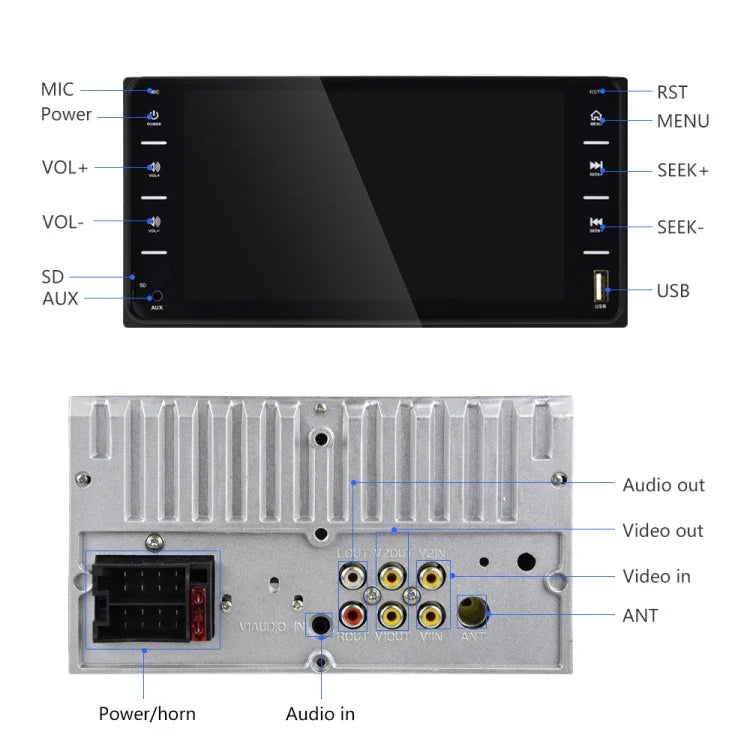 848V 16 7인치 멀티터치 스크린 자동차 GPS 내비게이터, TF 카드 / USB / AUX / MP5 플레이어 / 안드로이드 및 아이폰 미러링 링크 지원, 848V
