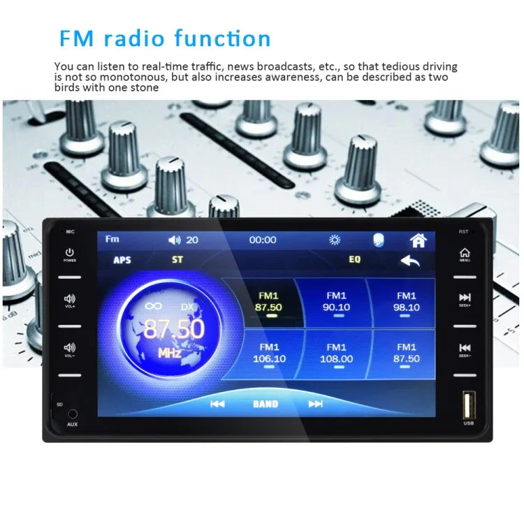 848V 16 7인치 멀티터치 스크린 자동차 GPS 내비게이터, TF 카드 / USB / AUX / MP5 플레이어 / 안드로이드 및 아이폰 미러링 링크 지원, 848V