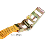 ST-213 10mx4.0cm  2 Ton Car Bundled Device with Hook And Buckle High Strength Cable Cord Heavy Duty Recovery Securing Accessories for Cars Trucks, 2T 10mx4.0cm