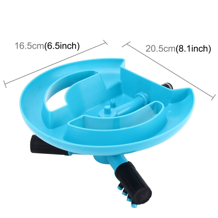 Garden Automatic Rotating Nozzle 360 Degree Rotary Automatic Sprinkler Garden Lawn Watering Nozzle,Applicable for 3/4 inch Water Pipes(Blue), 360 Degree Automatic Sprinkling 3