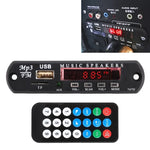 차량 12V 오디오 MP3 플레이어 디코더 보드 FM 라디오 TF USB 3.5mm AUX, 블루투스 및 녹음 기능 없음, 블루투스 및 녹음 기능 없음