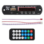 차량 12V 오디오 MP3 플레이어 디코더 보드 FM 라디오 TF USB 3.5mm AUX, 블루투스 및 녹음 기능 없음, 블루투스 및 녹음 기능 없음