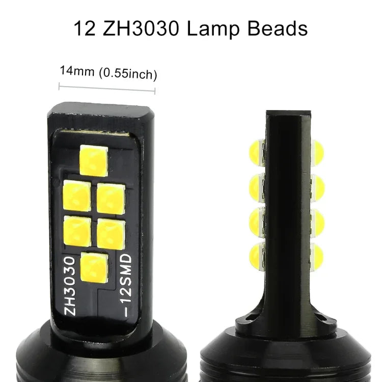 2개 9005 DC9-16V / 3.5W / 6000K / 320LM 자동차 안개등 12LEDs SMD-ZH3030 램프, 일정 전류 포함, 9005