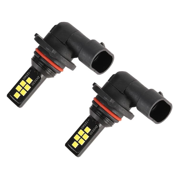 2 PCS 9006 DC9-16V / 3.5W / 6000K / 320LM Car Auto Fog Light 12LEDs SMD-ZH3030 Lamps, with Constant Current, 9006