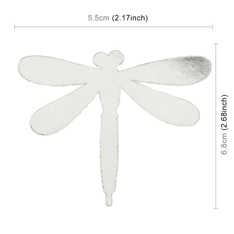 Dragonfly Shape Car Metal Body Decorative Sticker, Dragonfly Shape (Silver), Dragonfly Shape (Gold)