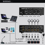 LINEPAUDIO A966 프로 8채널 헤드폰 앰프 헤드폰 분배기 신호 증폭기, A966